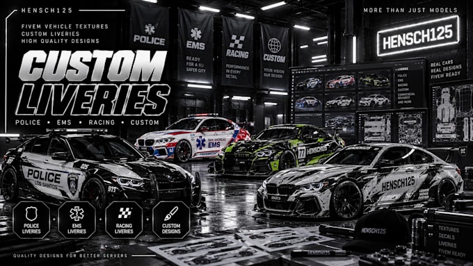 create custom fivem vehicle textures and liveries