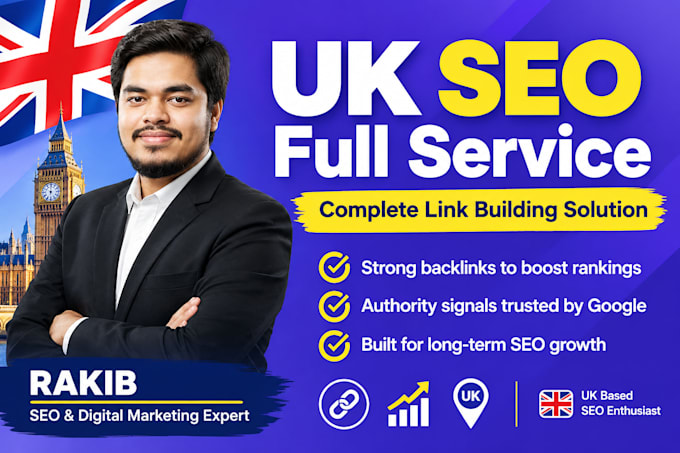 provide UK backlinks, link building and off page SEO