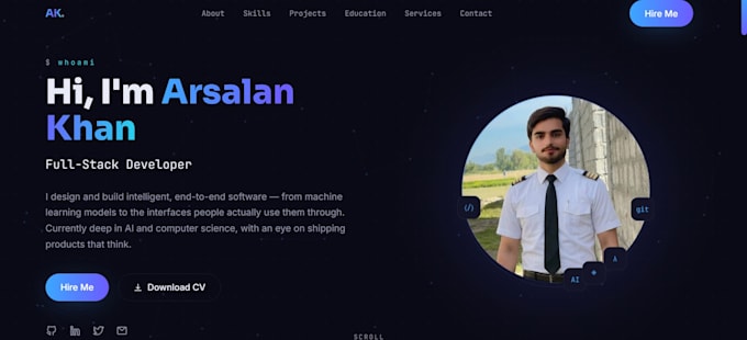 design a responsive portfolio website for you using wordpres