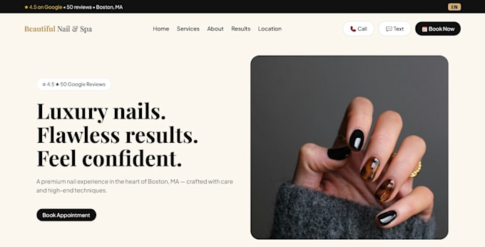 do responsive html css landing page design and layout fixes