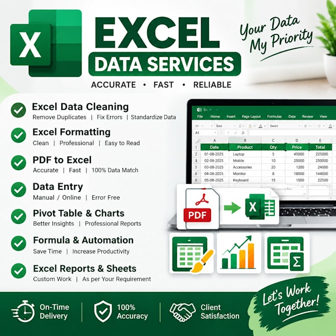 clean, format, merge, spilt excel data