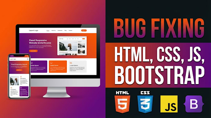 fix broken website layouts, CSS issues and mobile responsiveness