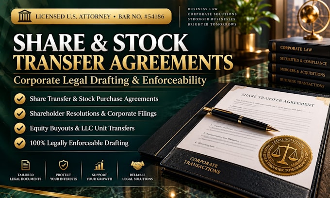 draft a professional share transfer agreement