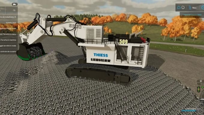 create model fs25 fs22 excavator tractor map conversion farming simulator