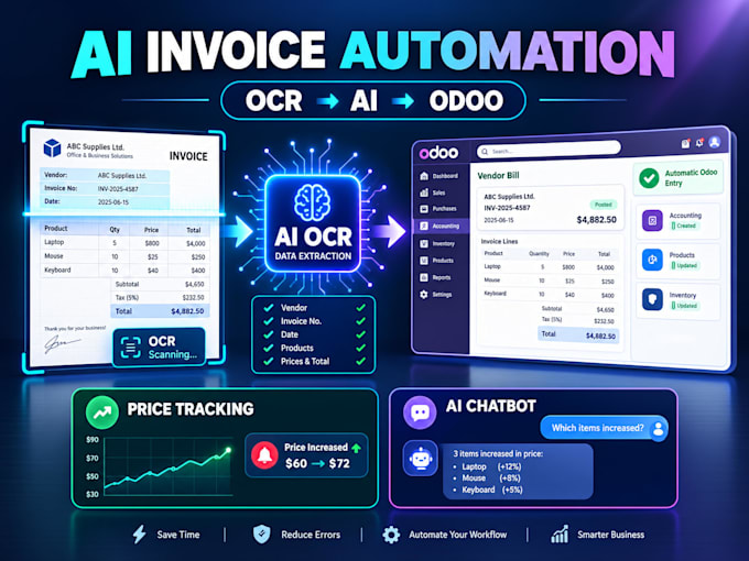 build ai invoice ocr data extraction and odoo automation