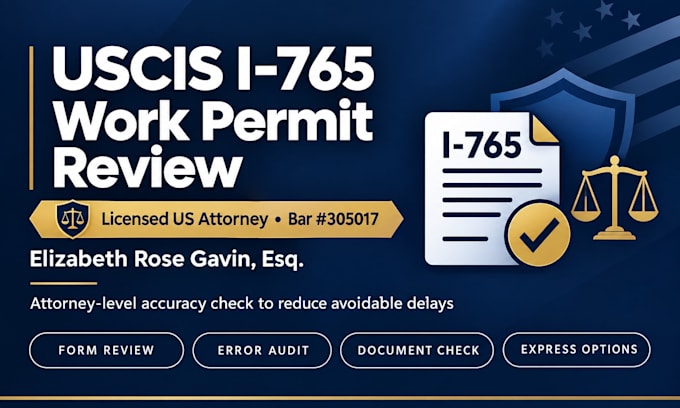 review your US employment authorization supporting documents as a US attorney