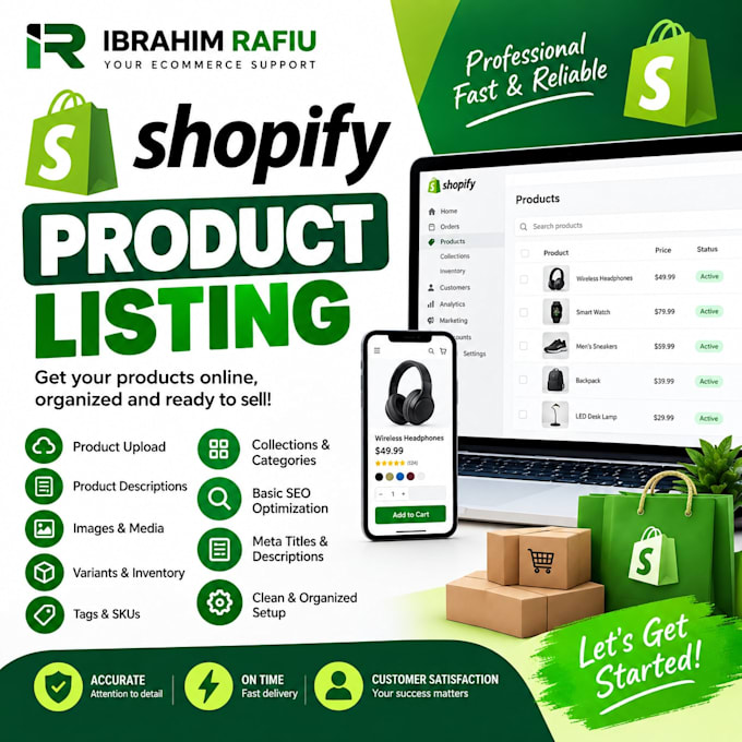 list products on shopify