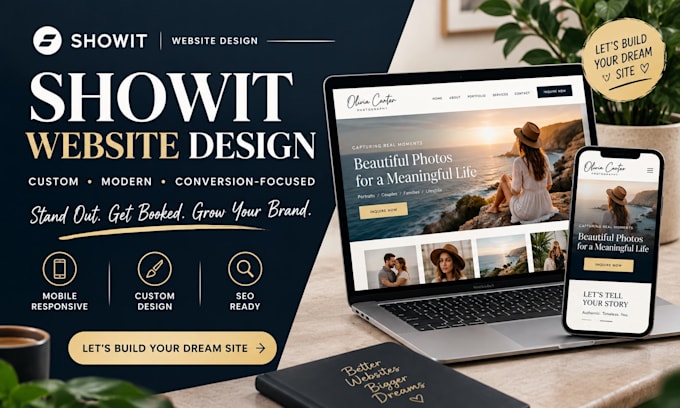 design, redesign or repair showit website