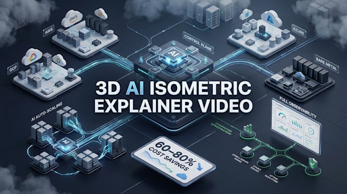 create a custom isometric animated explainer with ai