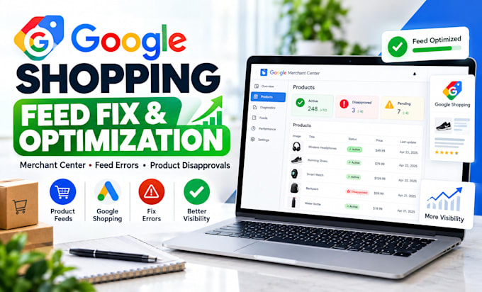 fix google merchant center product shopping feed errors and disapprovals