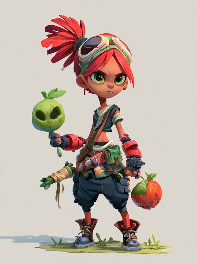 draw 2d game character or 2d game character