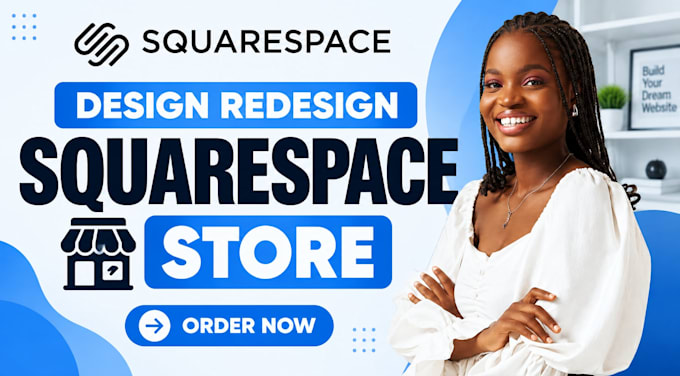 develop, design and build squarespace store, squarespace website