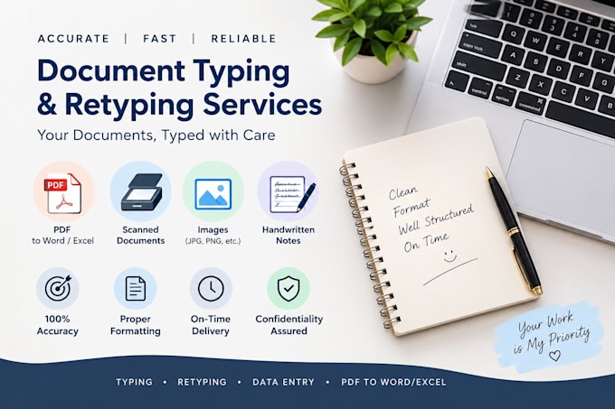 do professional document typing and retyping services