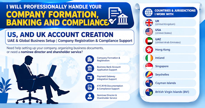 expert setup bank business llc, UK and USA company bank