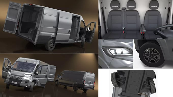 do 3d car modeling, realistic 3d car model and vehicle design