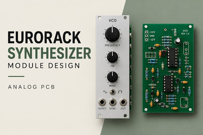 design eurorack synthesizer and analog synth module pcbs