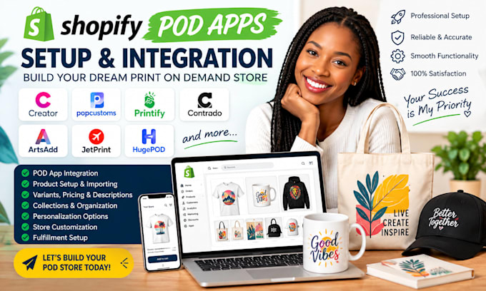 creator popcustoms printy6 contrado artsadd jetprint huge luxe shopify pod apps