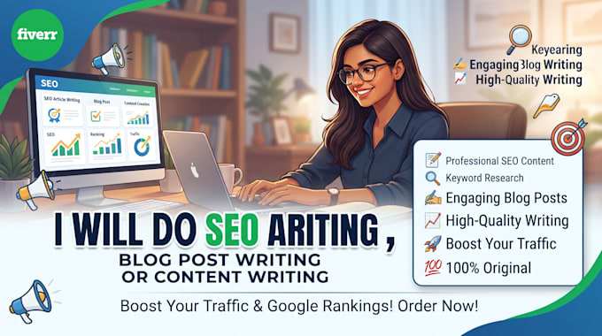 do SEO article writing, blog post writing or content writing