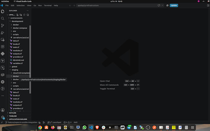 write terraform to provision your AWS or gcp infrastructure