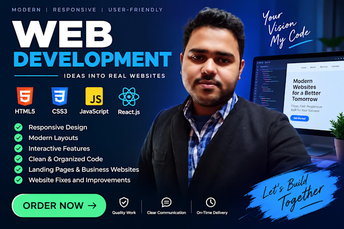 develop websites as a fullstack developer