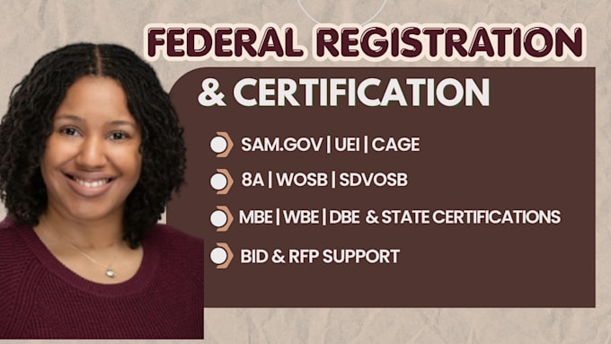 assist with wosb mbe wbe dbe and 8a certification applications