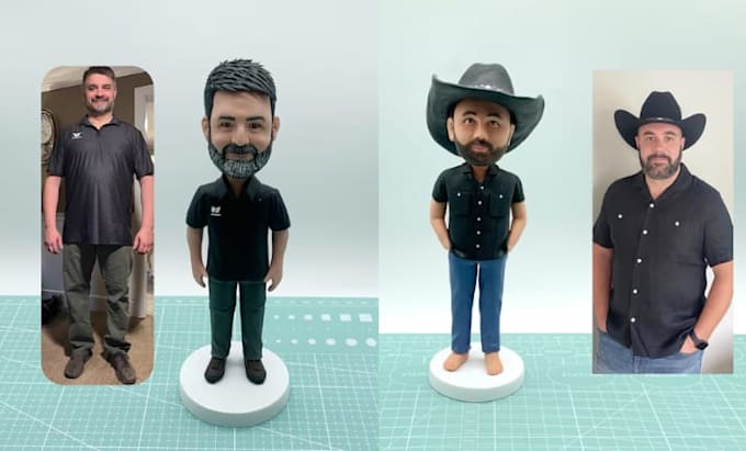 3d bobblehead model personalized figurine 3d funko pops custom statue 3d print