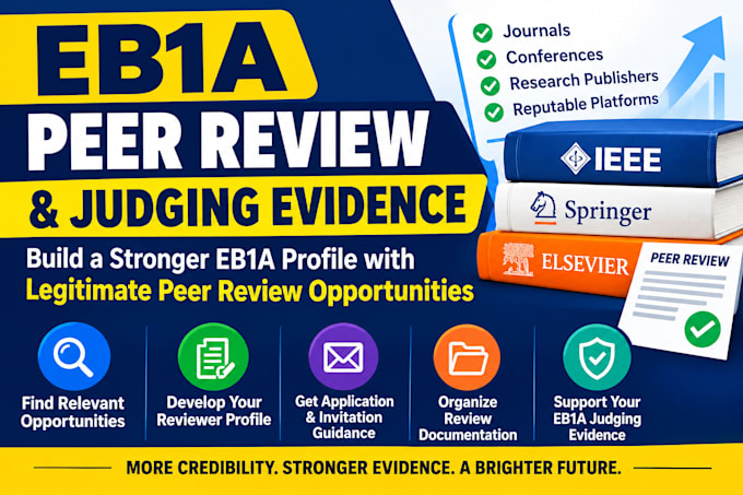 help you become a peer reviewer for eb1a and niw criteria