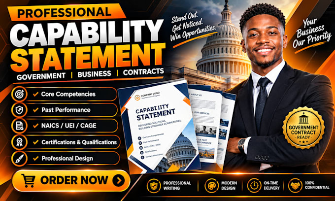 design capability statement for government contracts
