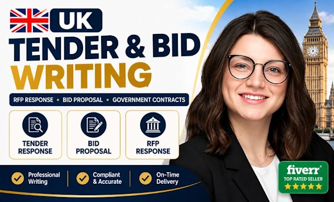 write your UK tender bid proposal and professional rfp response