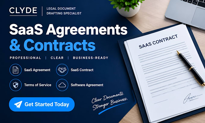 draft a saas agreement saas contract terms of service