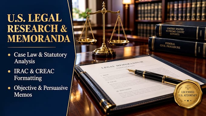 write a professional US legal research memorandum