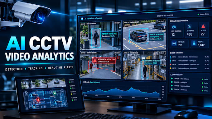 build an ai cctv video analytics and surveillance system, computer vision