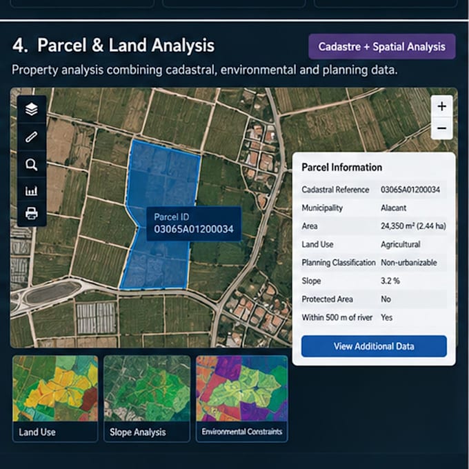 analyze parcel and land use analysis with gis