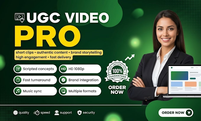 ugc video for tiktok reels with script, voiceover editing