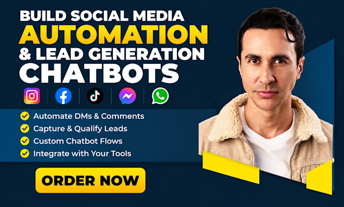 build social media automation and lead generation chatbots