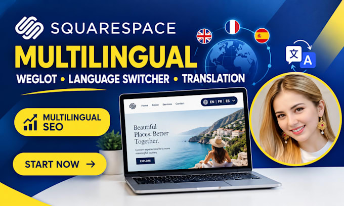 squarespace multilingual website weglot language switcher translation gtranslate
