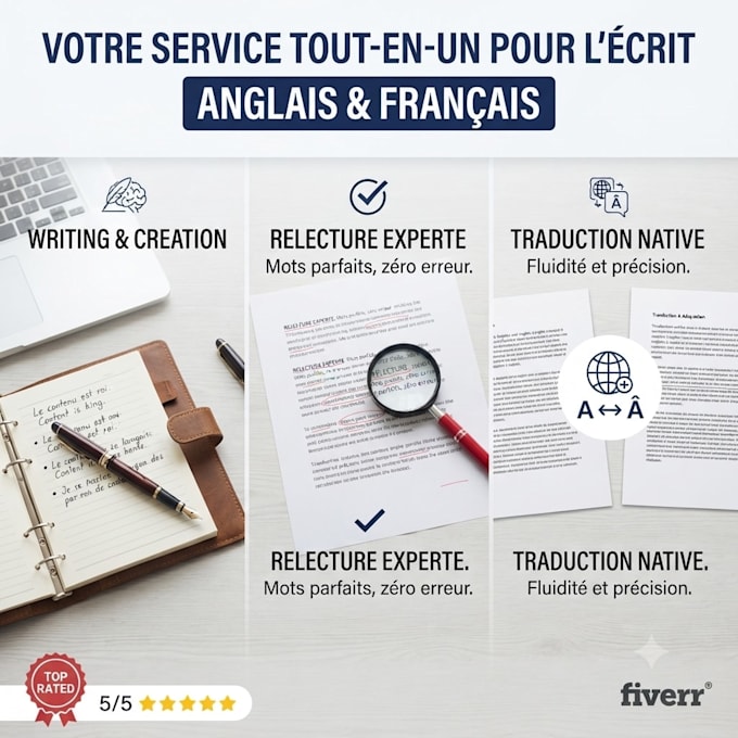 proofread and edit your english or french content