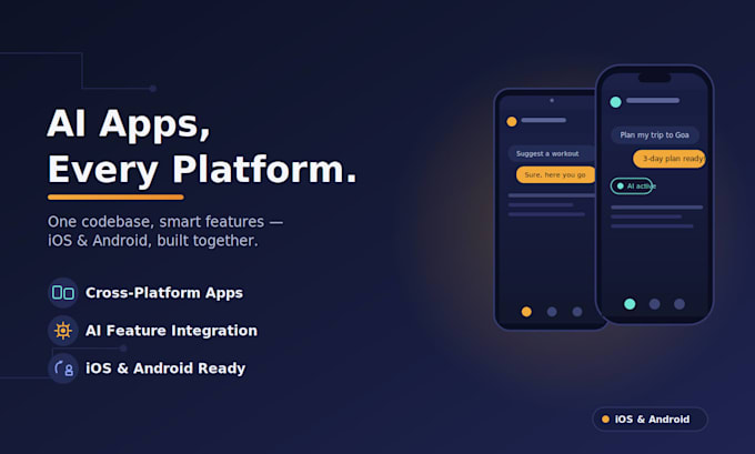 develop ai powered mobile apps with backend support