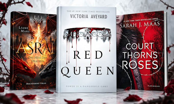 design a premium dark romance or gothic romance book cover