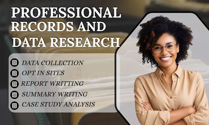 research USA public records and organize the data