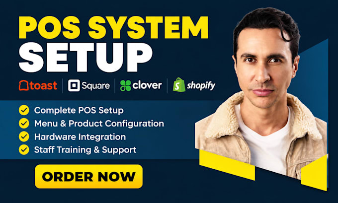 do pos system setup for toast square clover shopify