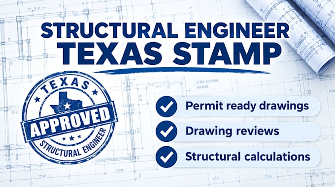 draw structural engineer stamp for mep texas city permit