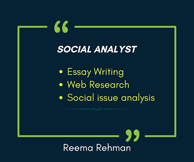 help you analyze social issues and provide policy implications