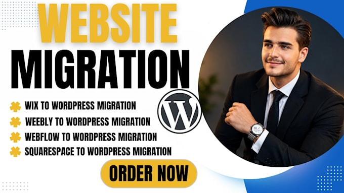 migrate weebly, webflow, lovable and squarespace websites to wordpress
