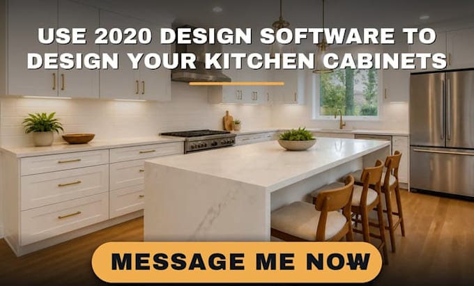 use 2020 design software to design your kitchen cabinets