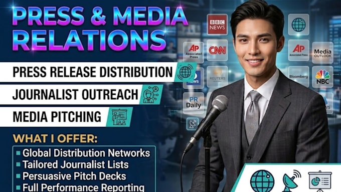 provide press release distribution and journalist outreach for media coverage