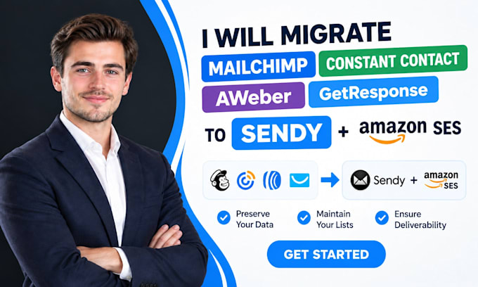 migrate mailchimp constant contact aweber getresponse to sendy amazon ses