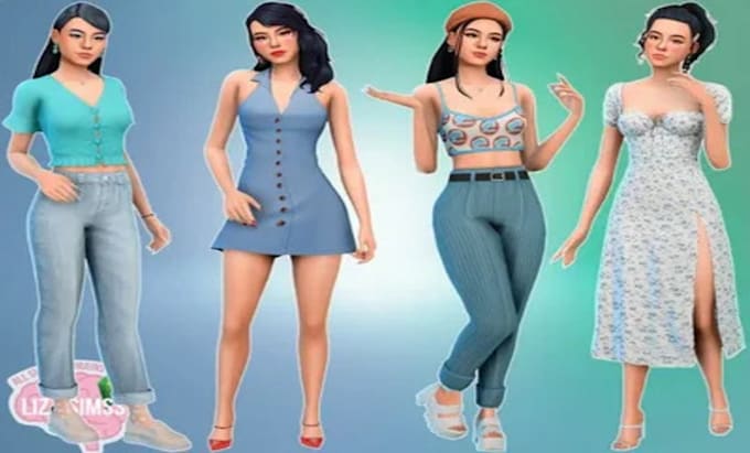 create and fix sim 4 cc, mods, custom sims and clothing