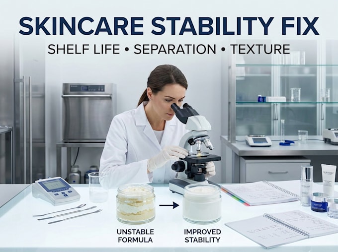 fix your unstable skincare formulation and improve its shelf life