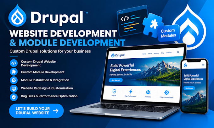do drupal website development and module development